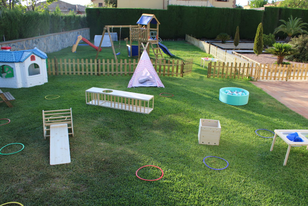 Espacio exterior preparado para el movimiento y el juego
